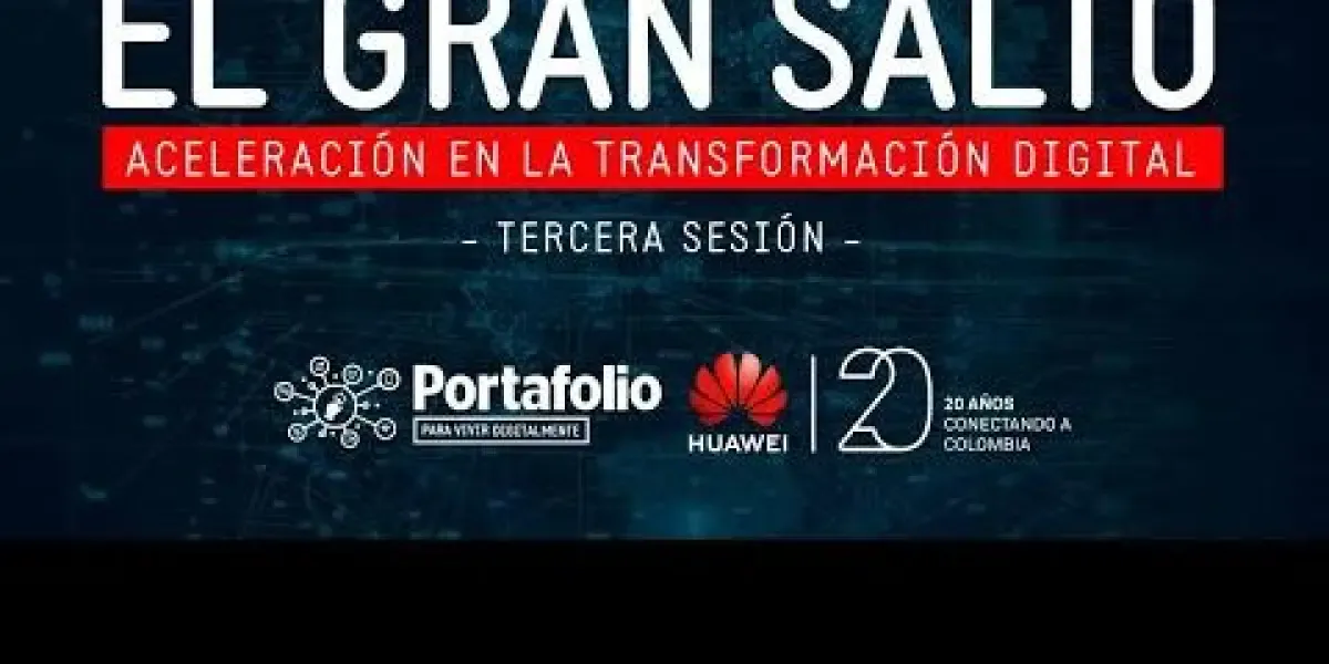 Tercera sesión de El Gran Salto, conversatorios de Portafolio y Huawei sobre la aceleración digital en la economía y los negocios

#Portafolio #ConexionesPortafolio #Económicos

SUSCRÍBETE: https://bit.ly/PortafolioYT 

Síguenos en nuestras redes sociales:
Twitter: https://twitter.com/Portafolioco 
Facebook: https://www.facebook.com/Portafolio.co 
Instagram: https://www.instagram.com/portafolioco 

Portafolio
Portafolio es un medio especializado en temas económicos, empresariales y de negocios de Colombia y el mundo. Obtenga aquí un análisis detallado de hechos económicos coyunturales y conozca las perspectivas de los diferentes sectores de la actividad productiva en el país.

Para mayor información ingresa a: http://www.portafolio.co 

Otros Canales 
El Tiempo: https://www.youtube.com/c/ElTiempo   
CityTv: https://www.youtube.com/c/citytvbogota
Bravíssimo Citytv: https://www.youtube.com/c/BRAVISSIMOCITYTV   
FutbolRed: https://www.youtube.com/c/FutbolRedCO 

El gran salto, aceleración en la transformación digital (tercera sesión) | Portafolio 
https://www.youtube.com/user/PortafolioCO