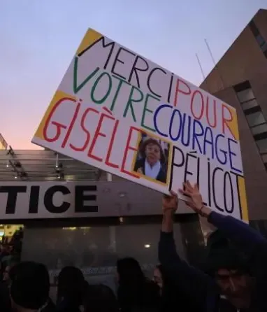 Protestas a favor de Gisele Pelicot